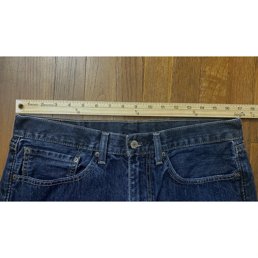Levi's 505 Men's Regular Fit Denim Jeans 34x32‎ (Fits 34x30) Blue Dark Wash